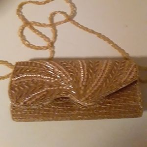 Beautiful vintage headed clutch